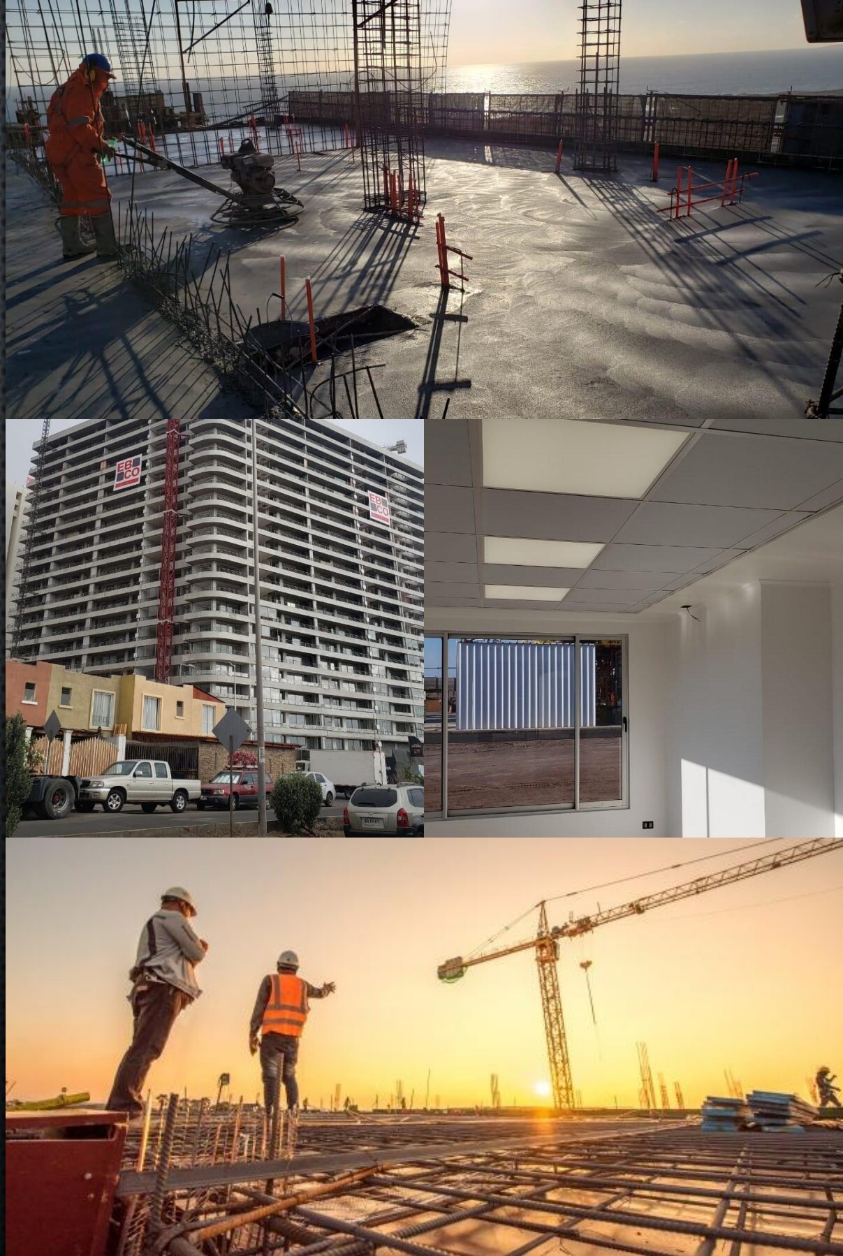 Obras de JKONTROL en edificación, losas y terminaciones